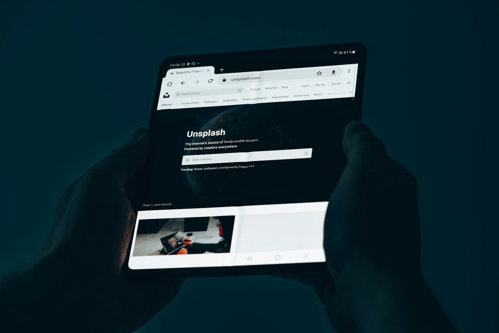 graphical user interface, website