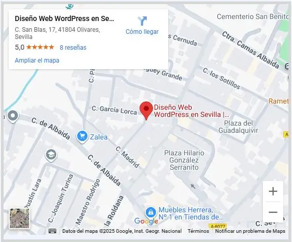 Mapa de localización de Profesionales del SEO